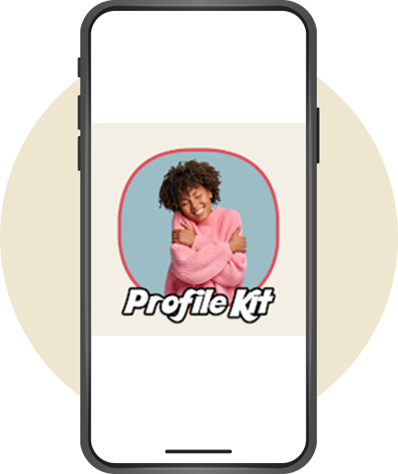 Profile Kit logo in mobile app