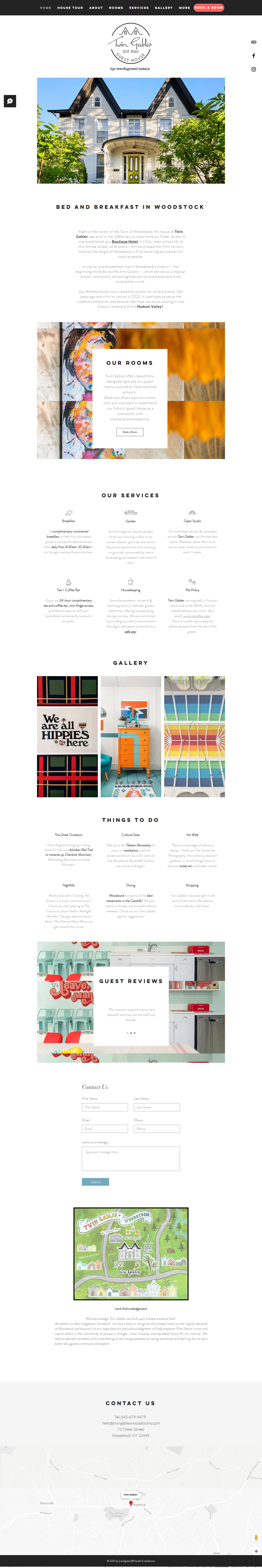 twin gables website design portfolio