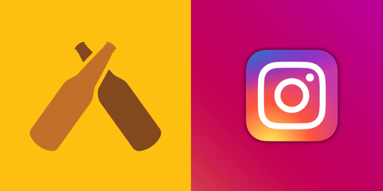 untappd and instagram logo